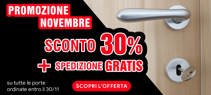 Promozione porte legno massello