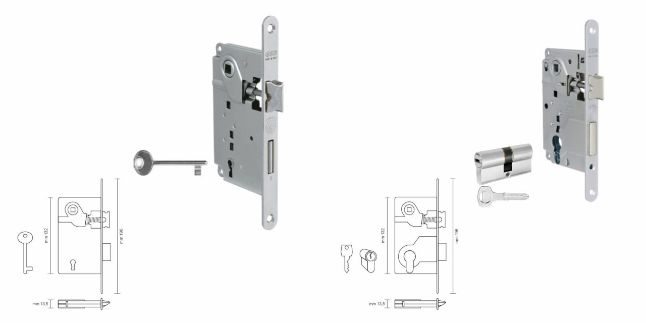 Serratura Patent e serratura Yale porte per interni