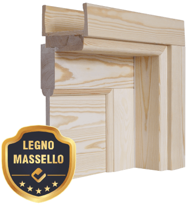 Porta per interni in legno massello