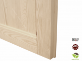 Porta per Interni in legno massello di Pino - Dettaglio Inferiore