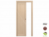 Porta per Interni in legno massello di Pino scorrevole interno muro - Mod. Diana