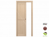 Porta per Interni in legno massello di Pino scorrevole interno muro - Mod. Afrodite