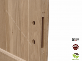 Porta per Interni in legno massello di Rovere - Dettaglio Centrale