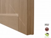 Porta per Interni in legno massello di Rovere - Dettaglio Inferiore