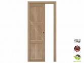 Porta per Interni in legno massello di Rovere scorrevole interno muro - Mod. Giunone