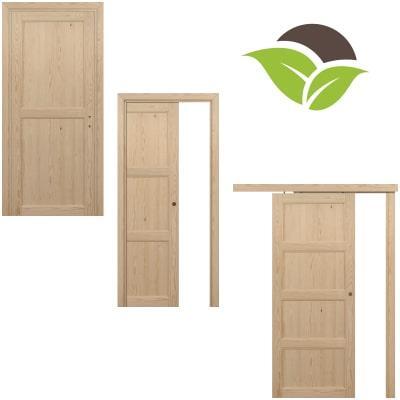 Porte per interni legno massello Pino