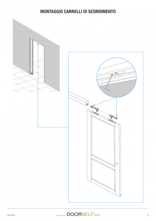 Istruzioni montaggio porte scorrevoli interno muro